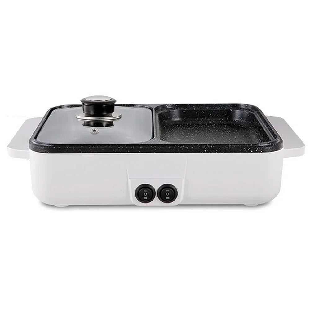 Electric Grill Pan 2 Speed 1200W Multifunctional Hot Pot Barbecue Machine D562024