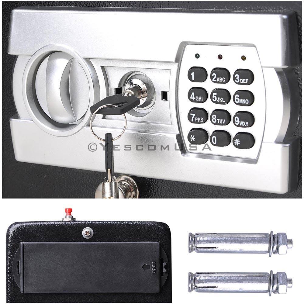 12x9 Keypad Safe Hand Gun Pistol Drawer Keyless Digital Electronic Lock Cash Box L633